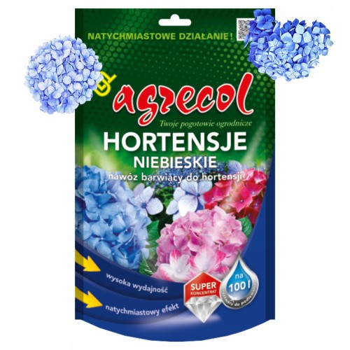 NAWÓZ BARWIĄCY HORTENSJE NIEBIESKIE ZAKWASZA 250g