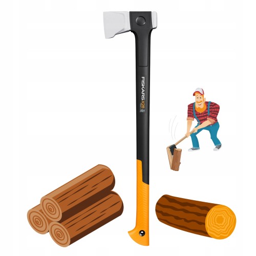 SIEKIERA FISKARS ROZŁUPUJĄCA DO DREWNA MOCNA X28 OSTRZE M1069107 71CM 1,8KG