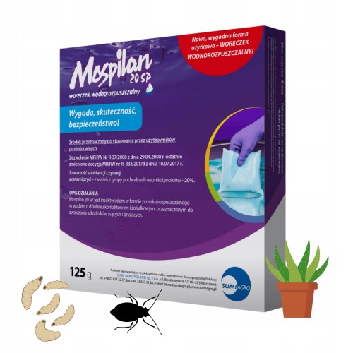 MOSPILAN 20 SP OWADY MSZYCE OPUCHLAKI STONKI OWADOBÓJCZY SUMI AGRO 125G