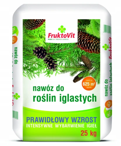 NAWÓZ DO IGLAKÓW WYBARWIAJĄCY IGŁY FRUKTOVIT 25kg
