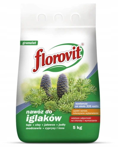 NAWÓZ DO IGLAKÓW FLOROVIT NA 335 ROŚLIN 5kg