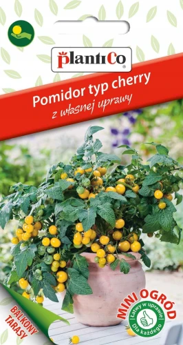 POMIDOR CHERRY KARŁOWY ŻÓŁTY AZTEK NASIONA 200mg
