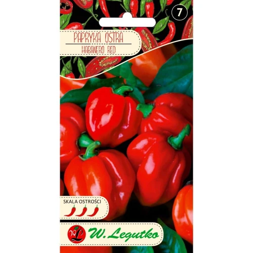 PAPRYKA CZERWONA CHIŃSKA OSTRA HABANERO NASIONA