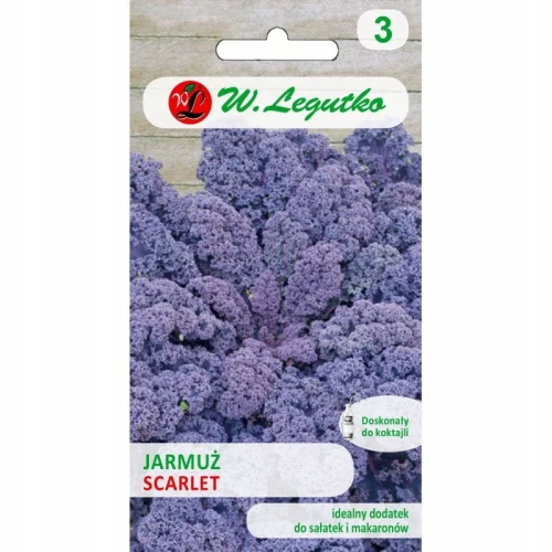 JARMUŻ CZERWONY SCARLET DO KOKTAJLI NASIONA 1g