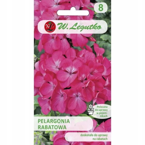 PELARGONIA RABATOWA GAMA F1 RÓŻOWA NASIONA 50mg
