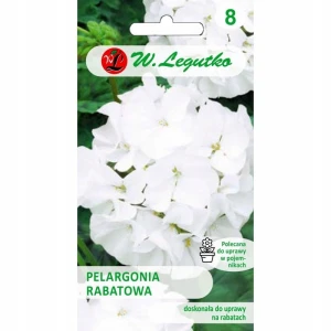 PELARGONIA RABATOWA GAMA BIAŁA F1 NASIONA 0,05g