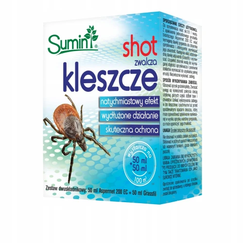SHOT DO ZWALCZANIA KLESZCZY W OGRODZIE OPRYSK 50ml
