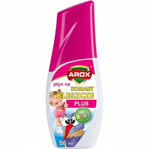 PŁYN NA KOMARY I KLESZCZE DLA DZIECI AROX 50ml