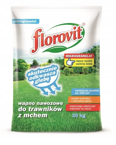 WAPNO DO TRAWNIKÓW Z MCHEM FLOROVIT 20kg