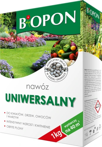 NAWÓZ UNIWERSALNY BIOPON 1 KG NA 40 M2