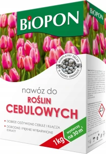 NAWÓZ DO ROŚLIN CEBULOWYCH BIOPON 1KG NA 30 M2