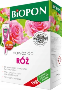 NAWÓZ DO RÓŻ 1KG BIOPON NA 40 ROŚLIN