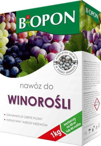 NAWÓZ DO WINOROŚLI BIOPON 1KG NA 40 ROŚLIN