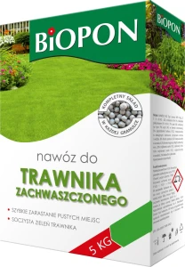 NAWÓZ DO TRAWNIKA ZACHWASZCZONEGO 5KG BIOPON