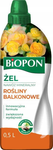 NAWÓZ ŻEL DO ROŚLIN BALKONOWYCH BIOPON 0,5L