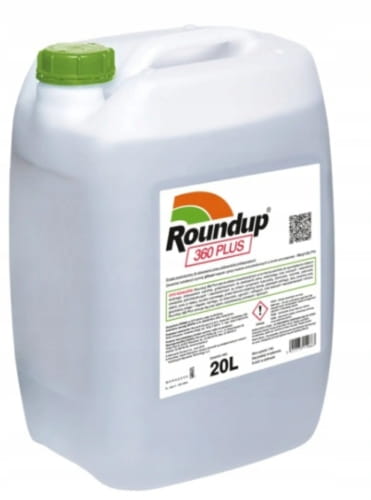 ROUNDUP 360 PLUS GLIFOSAT ZWALCZA CHWASTY 20L