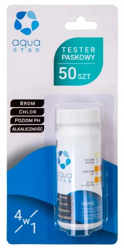 TESTER POZIOMU PH CHLORU BROMU ALKALICZNOŚCI WODY