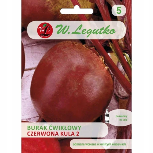 BURAK CZERWONA KULA 2 ĆWIKŁOWY NASIONA LEGUTKO 20g