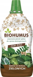 BIOHUMUS NAWÓZ ORGANICZNY DO ROŚLIN ZIELONYCH 1l