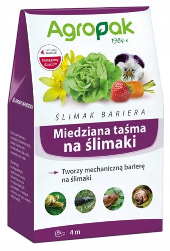 ŚLIMAK BARIERA TAŚMA MIEDZIANA EKO OCHRONA 4m