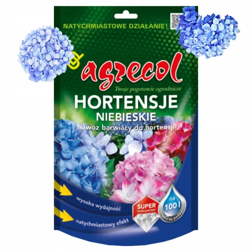 NAWÓZ BARWIĄCY HORTENSJE NIEBIESKIE ZAKWASZA 250g