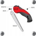 PIŁKA OGRODNICZA SKŁADANA OSTRZE 16cm FELCO 600 5075
