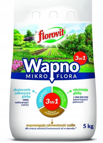 WAPNO GRANULOWANE MIKROFLORA NAWÓZ ODKWASZA 5KG