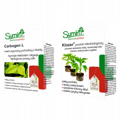 KLOZER & CARBOGEN L SUMIN EKOLOGICZNY DWUPAK NA SZKODNIKI W UPRAWACH 2x20ml