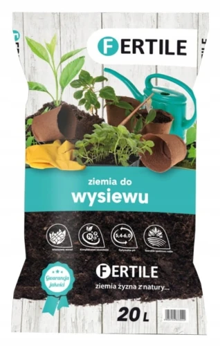 ZIEMIA PODŁOŻE DO WYSIEWU NASION FERTILE 20L