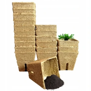TORFOWE DONICZKI EKOLOGICZNE KWADRATOWE DO ROZSADY 6 x 6 cm - 20 sztuk