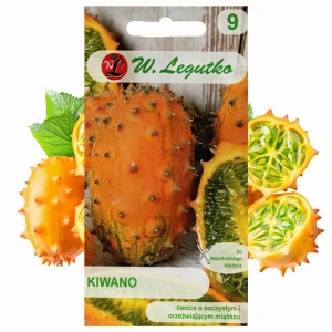 KIWANO EGZOTYCZNY OWOC POMARAŃCZOWO ZIELONY NASIONA LEGUTKO 200mg
