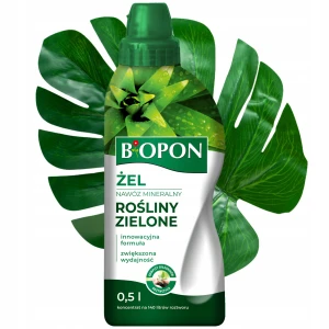 NAWÓZ W ŻELU DO ROŚLIN ZIELONYCH MINERALNY ŻEL BIOPON 500ml NA 140 L WODY