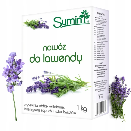 SUMIN NAWÓZ WIELOSKŁADNIKOWY GRANULAT DO LAWENDY OBFITE KWITNIENIE 1KG
