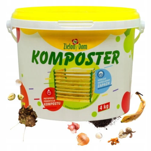 KOMPOSTER BIO ZIELONY DOM AKTYWATOR KOMPOSTU PRZYSPIESZA FERMENTACJE 4kg