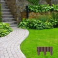 OBRZEŻE PALISADA TWORZYWO SZTUCZNE CELLFAST 240CMX8,5CM BRĄZOWY ECO 5878