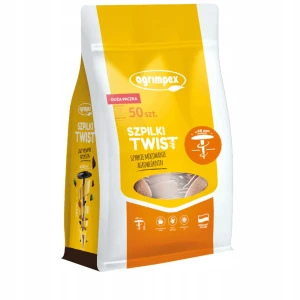 SZPILKI TWIST DO MOCOWANIA WŁÓKNINY BRĄZOWE 50 szt