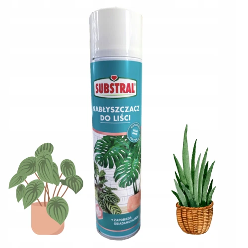 SUBSTRAL NABŁYSZCZACZ DO LIŚCI ROŚLIN ZIELONYCH SPRAY SUPER POŁYSK 350G