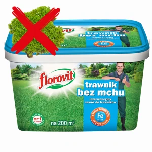 FLOROVIT Z ŻELAZEM NAWÓZ DO TRAWY ZWALCZA MECH W TRAWNIKU 4kg 200m²