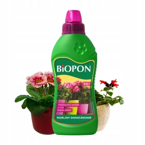 NAWÓZ DO ROŚLIN W DONICZKACH DO ROŚLIN DOMOWYCH WZMACNIAJĄCY BIOPON 500 ml
