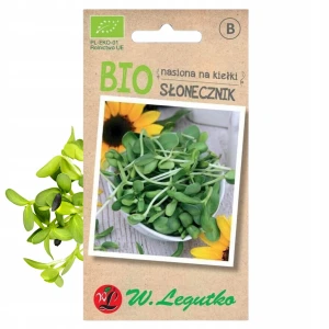 BIO NASIONA SŁONECZNIKA NA KIEŁKI ZDROWE ECO NASIONA LEGUTKO 10g