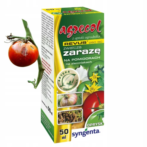 REVUS 250 SC ŚRODEK GRZYBOBÓJCZY ZWALCZA ZARAZĘ POMIDORA I MĄCZNIAKA 50ml