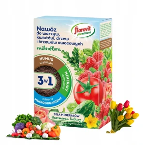 NAWÓZ ORGANICZNY NATURALNY GRANULAT 3W1 WARZYWA KWIATY DRZEWA OWOCOWE 1KG