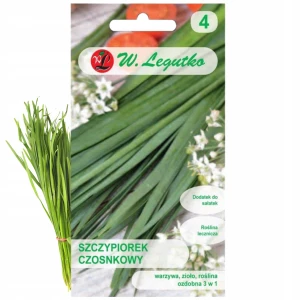 SZCZYPIOREK CZOSNKOWY SZCZYPIOR 3W1 WARZYWO ZIOŁO OZDOBA NASIONA LEGUTKO 1g