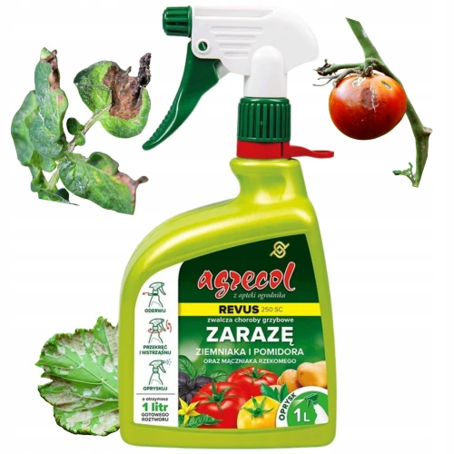 REVUS 250SC RTU GOTOWY SPRAY GRZYBOBÓJCZY NA ZARAZĘ POMIDORA I MĄCZNIAKA 1L