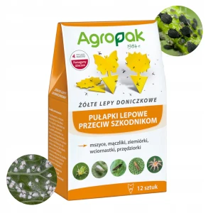 AGROPAK TABLICE LEPOWE LEP ZIEMIÓRKI MSZYCE MĄCZLIK PRZĘDZIORKI 12 SZT