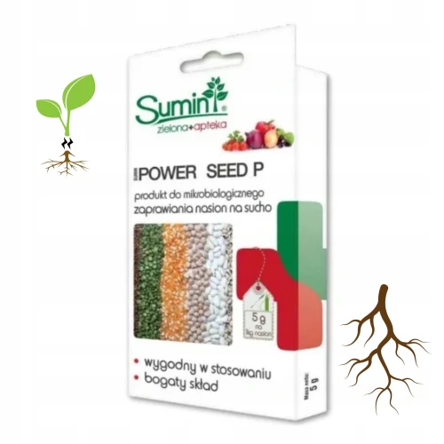 ZAPRAWA DO NASION SUMIN NA SUCHO POWER SEED WARZYWA OWOCE BOGATY SKLAD 5G