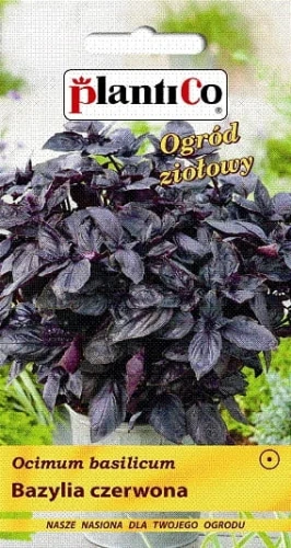 BAZYLIA CZERWONA NASIONA ZIÓŁ PLANTICO 500mg
