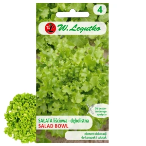 SAŁATA LIŚCIOWA DĘBOLISTNA ZIELONA SALAD BOWL NASIONA LEGUTKO 1g