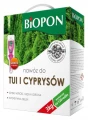NAWÓZ DO TUI I CYPRYSÓW BIOPON GRANULAT DO THUJE I KRZEWY 3kg na 120 roślin 7023
