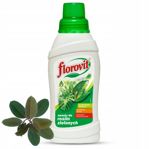 NAWÓZ FLOROVIT DO ROŚLIN ZIELONYCH FIKUSÓW DRACEN JUKI BLUSZCZU PŁYN 500ml